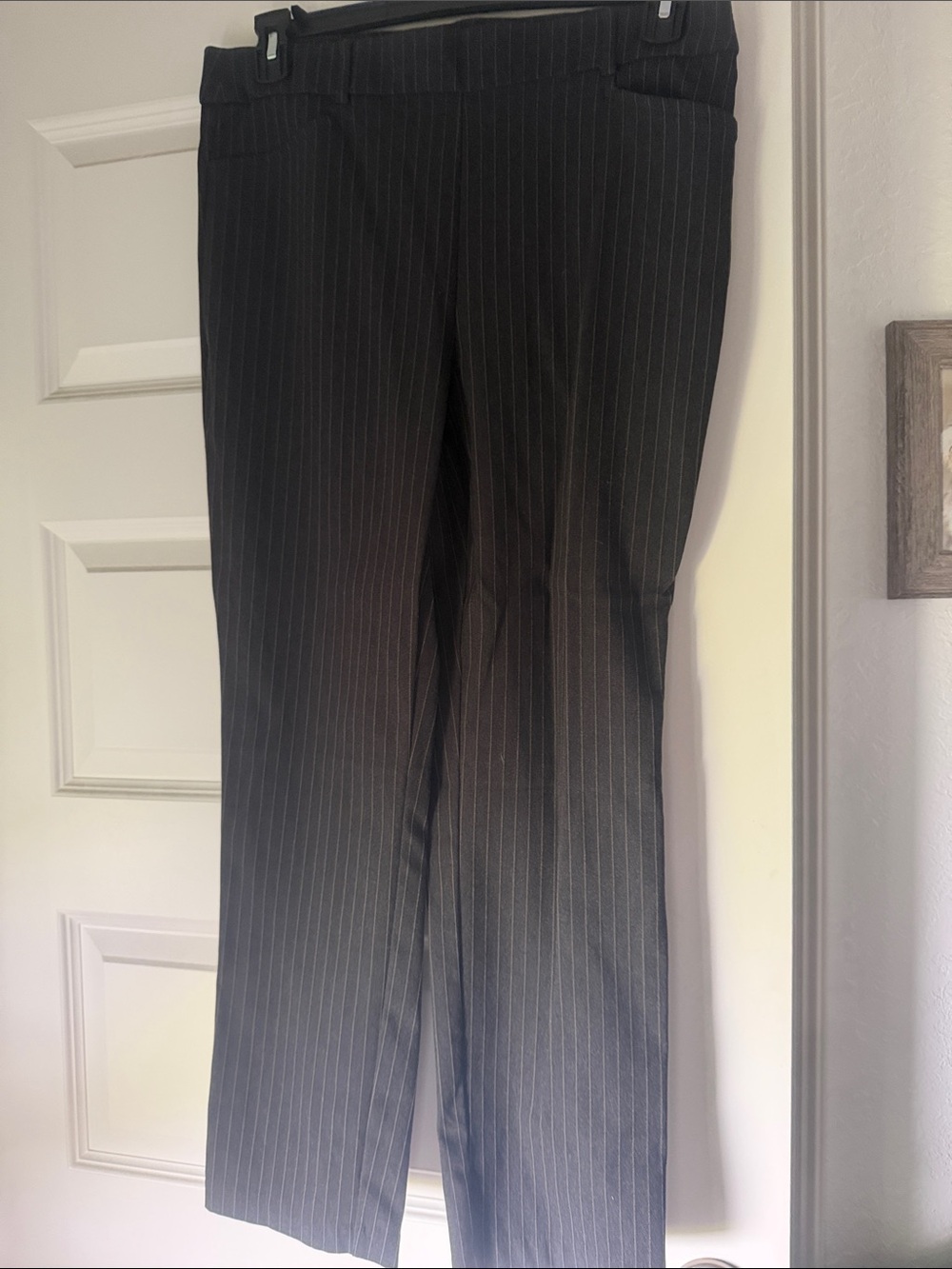 Rafaella Black Pinstripe Men's Dress Pants